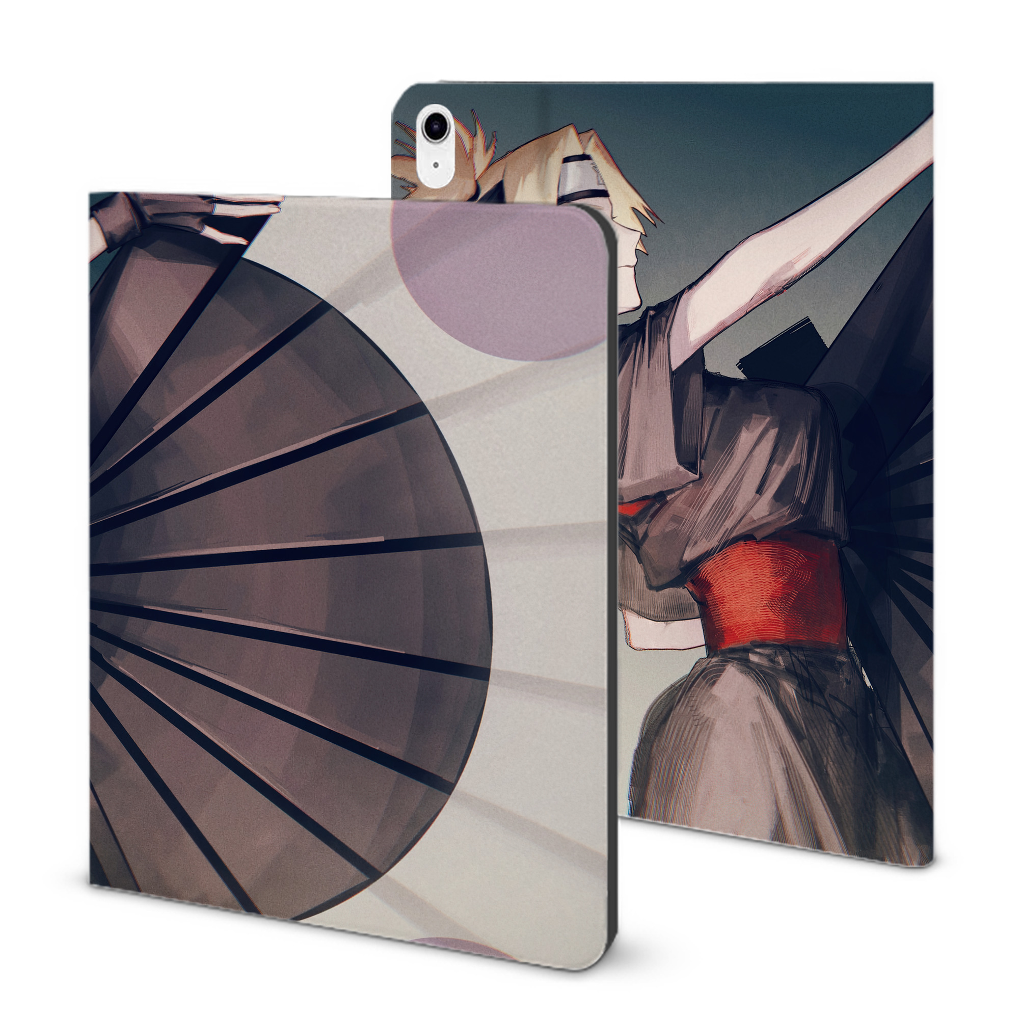 （画像用） NARUTO -ナルト- NARUTO -ナルト- 疾風伝 IPad ケース ブック型 PUレザー TPU 耐衝撃 軽量 薄型 ペン収納なし 全面保護 IPad 各モデル対応